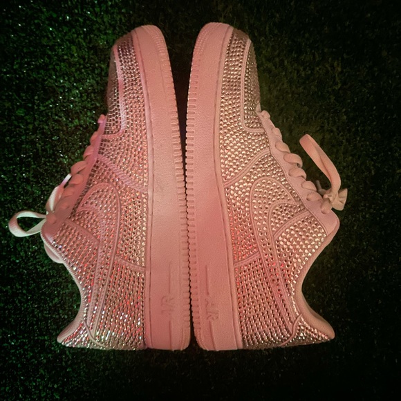 Custom Rhinestone Air Force 1s - Picture 8 of 11